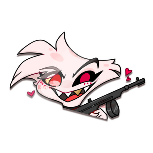 Hazbin Hotel Angel Vinyl Peeker